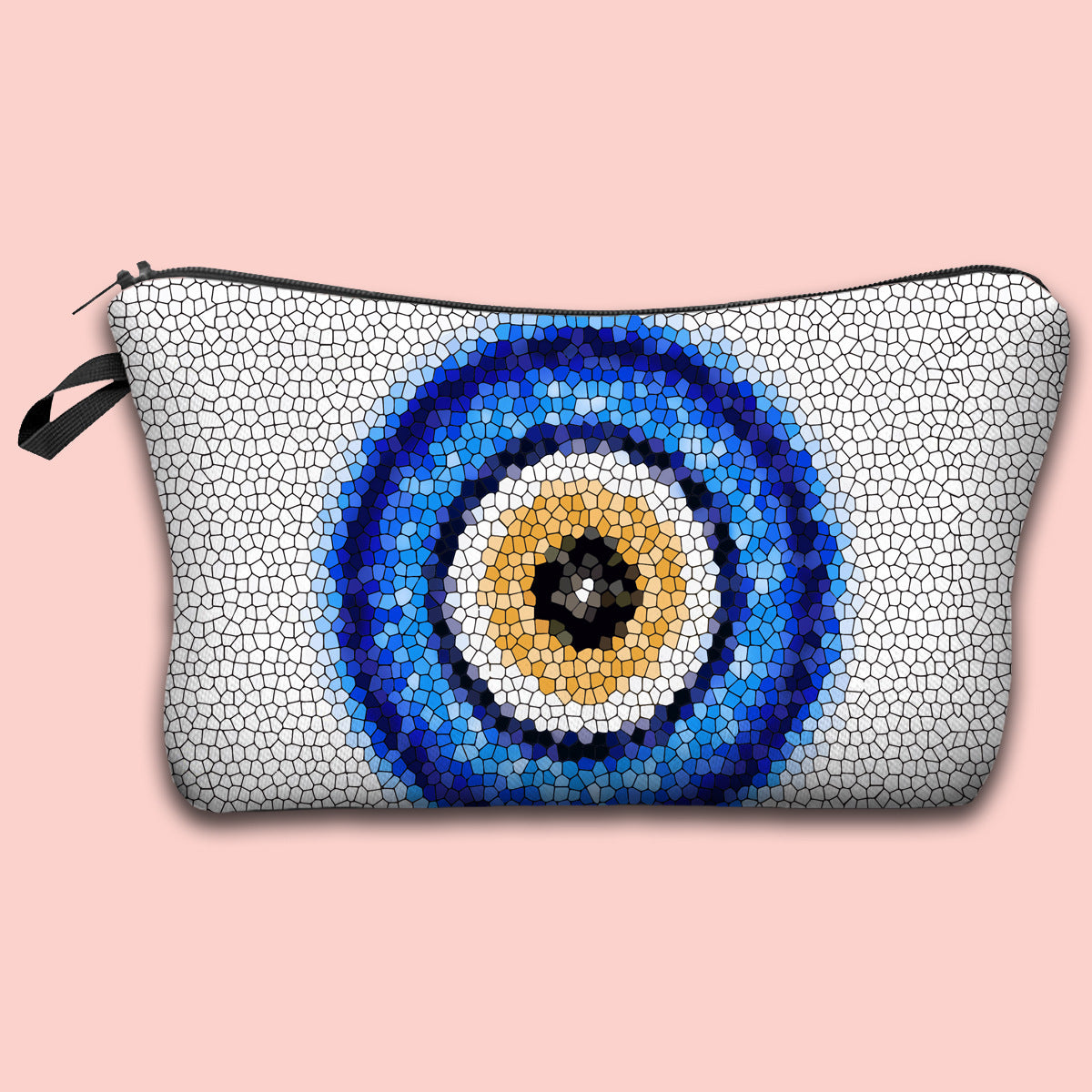 Wholesale Devil Eye Printed Pattern Polyester Cosmetic Bag